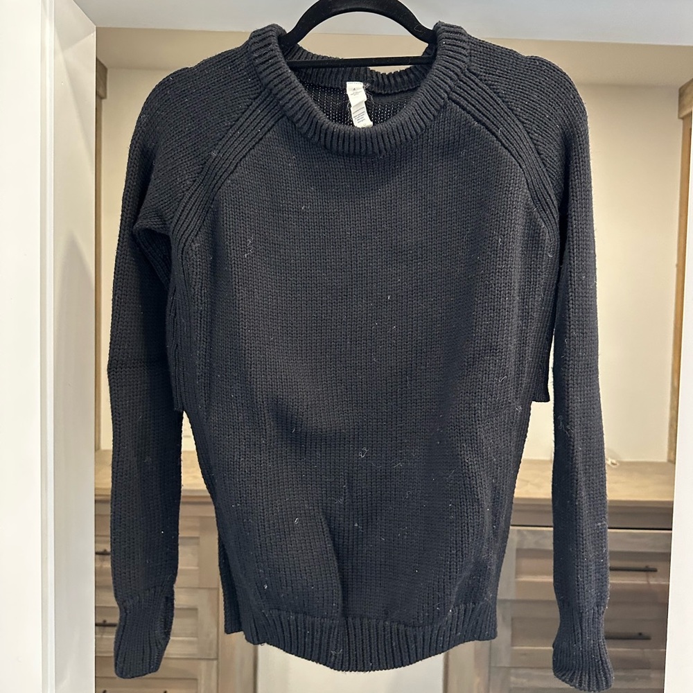 Black Lululemon Sweater with High Side Cutouts - 4